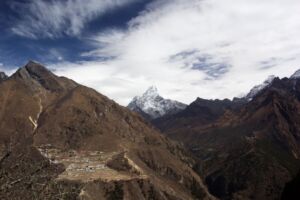Phortse - village located at 3840m in the Khumbu region - Nepal
